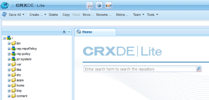 CRXDE Lite with WebDAV on